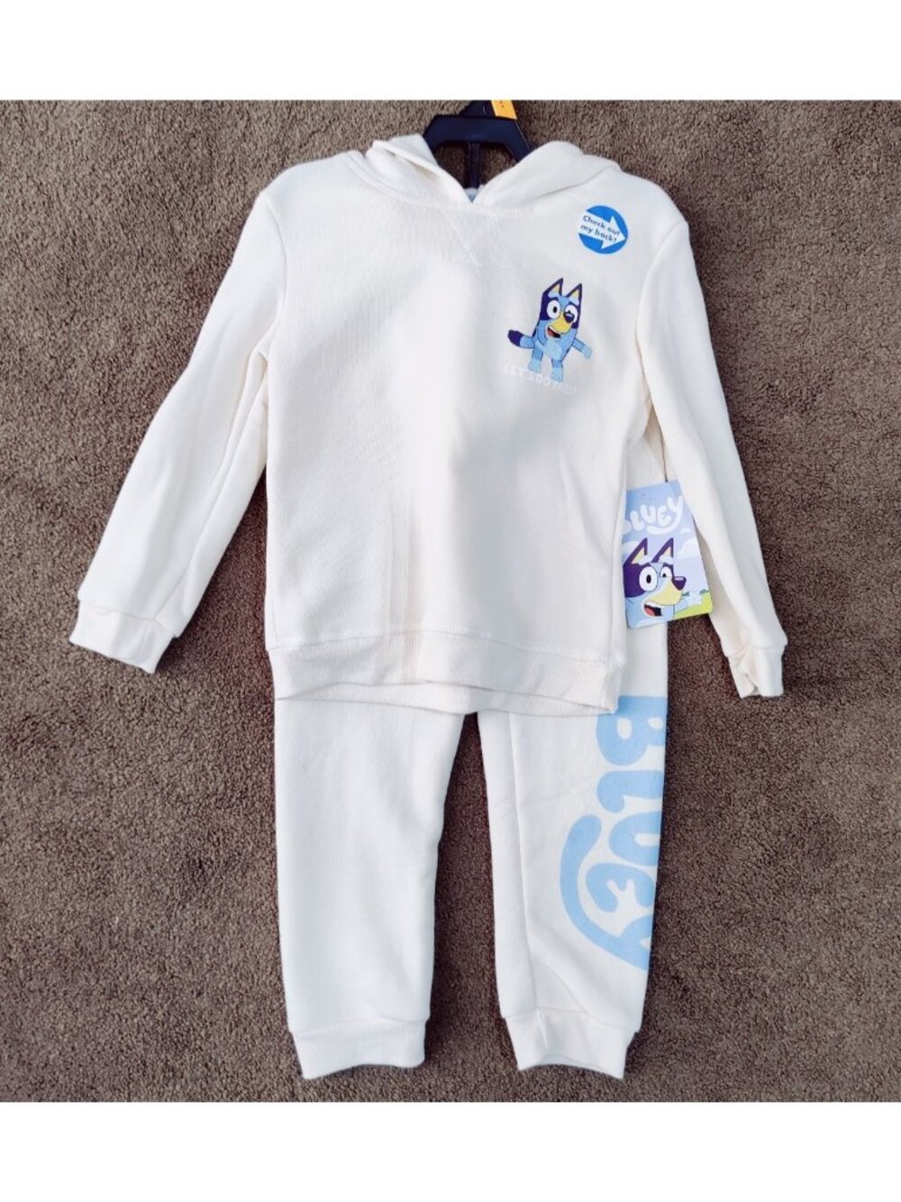 Bluey 4T Unisex Toddler Outfit Graphic Hoodie And Jogger Pant Set 2-piece